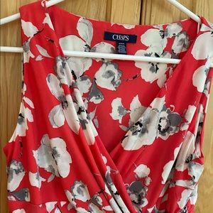 Chaps floral dress size medium